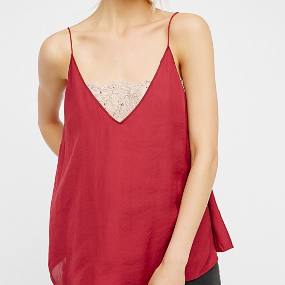 Free People Deep V Bandeau Cami